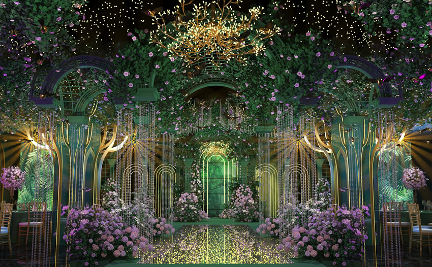 河南奇妙森林婚礼堂效果展示